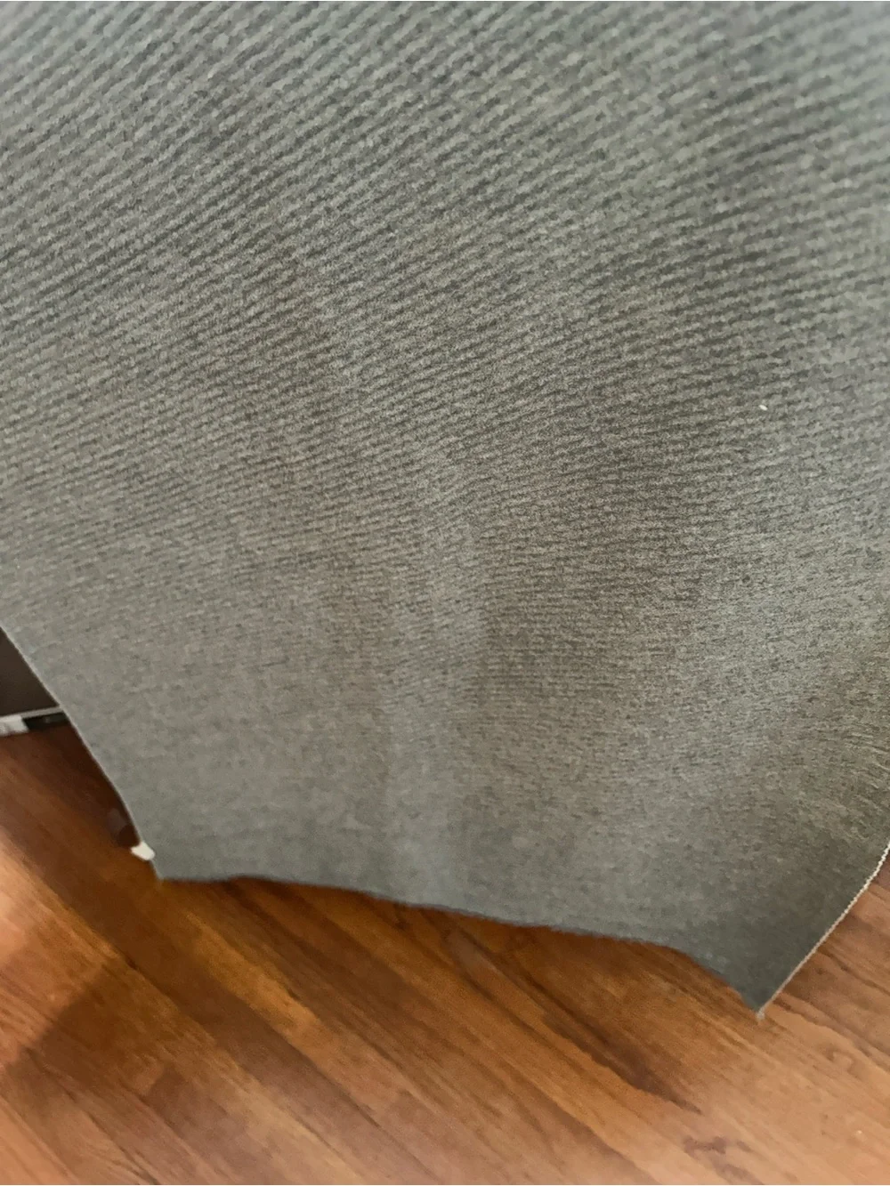Pretty Persuasions Grey and Mustard Ribbed Scarf 24“ x 80“